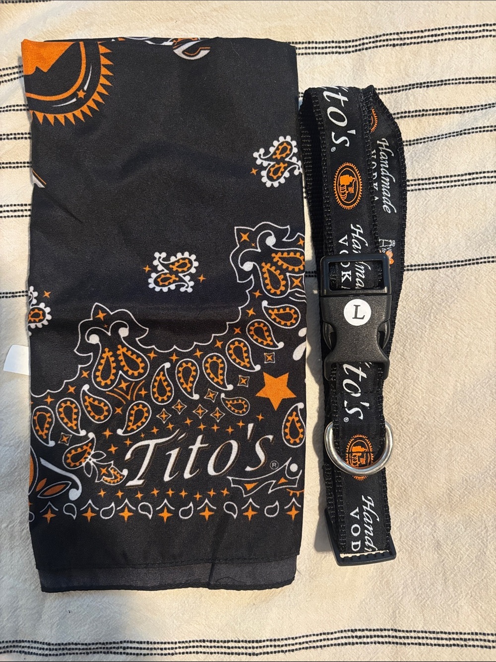 Tito’s Dog Bandana and Collar set